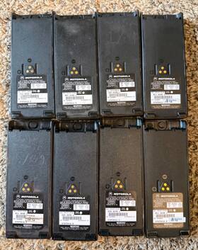 Motorola Ntn7341a 8 Lot Oem 7.5v Nickel-cadmium Batteries Parts Or Repair
