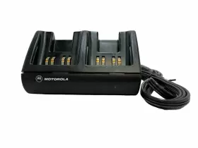 Ntn7510c Motorola Visar Dual-slot Radio Battery Charger Aa16742