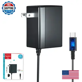 B07mvg7h8v Pdobq Nintendo Switch Charger 5ft Cable Ac Power Supply Adapter Usb C Oled Lite