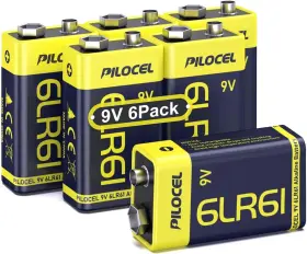 6lr61-pol Pilocel 9v Batteries 9 Volt Alkaline Battery Long-lasting For Smoke