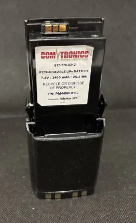 Pm4486lipoc Power Pm4486 Lipo 3400 Mah Battery For Motorola Apx Radios Polymax Hpc