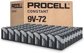 Procell 5011309 Constant 9v Long-lasting Alkaline Batteries 72 Pack 5-year Shelf