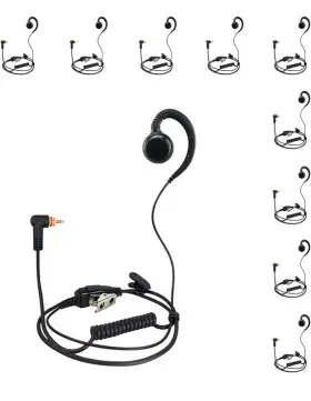 Sdl-10-ax Promaxpower 10-pack 1-wire C-shape Swivel Earpiece Headset Motorola Sl300 Sl7550e Sl1k
