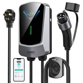 Qaoful 14-50 J1772 Qiao Level 2 Ev Charger Up To 40a Electric Car Wi-fi Bluetooth App