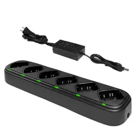 Fpcn10a Samcom 781621055722 Six-way Charger Multi Unit Station Rapid Bank Compati