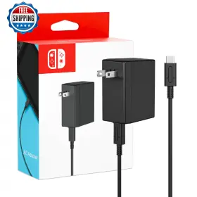 B0flq1c9xw Saturndock Nintendo Switch 45w Ac Adapter Fast Charger 5ft Usb C Cable Compatible