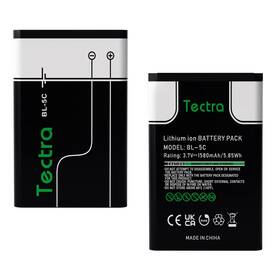 Tectra 780669004594 2-pack 1580mah Bl-5c Rechargeable Battery Suitable For Household Portable Rad