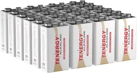 6lr61 Tenergy 844949031424 9v Alkaline Battery Non-rechargeable For Smoke 24 Pack