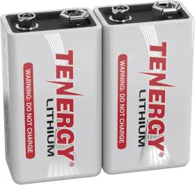 Ok-371 Tenergy 9v Lithium Batteries 1200mah Non-rechargeable 10 2 Pack