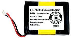 Uniden Bbtg0961001 Bt-961 7.4v 1200mah Li-ion Battery For Atlantis 275