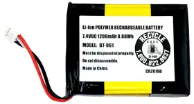 Bbtg0961001 Uniden Bt-961 7.4v 1200mah Li-ion Battery For Atlantis 275