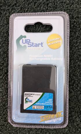 Upstart Battery 628586009097 Motorola Minitor V Replacement New Nihm