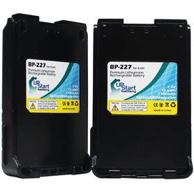 Upstart Battery Icom-bp227-2batt 2pack Replacement Bp 227 For Icom Two Way Radio Compatible With I