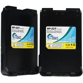 Icom-bp227-2batt Upstart Battery 2pack Replacement Bp 227 For Icom Two Way Radio Compatible With I