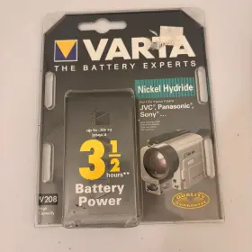 Varta 008496223459 Nickel Hydride Battery Replacement Power V208 Fo Jvc Panasonic Sony Nip