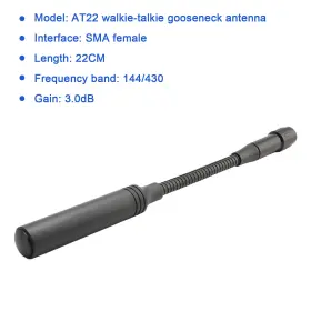 E002-b1019 Vipjq 22cm Radio Gooseneck Antenna Gain Cs Tactical For Tk-360 Uv-k5 Uv5r Uv9r