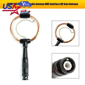 E002-b975 Vipjq Ring Ham Radio Antenna Bnc Interface Q9 Gain For Ic-v8 Icv80e Ic-v82