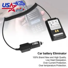E002-c160 Vipjq Sbr-28li Car Charger Battery Eliminator For Ft4x Ft4xr Radio Talkie Accessories