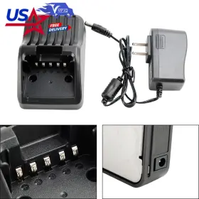 E002-c176 Vipjq Bc-219 Charger Bp-283 Battery Fast Rapid Dock For Icom F3400dps F4400d F7010t