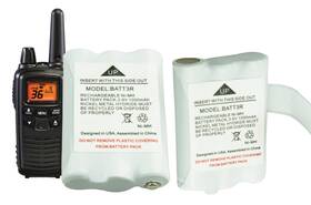 Wirelessfinest 850049440486 2x Batt3r Rechargeable Battery Pack Replacement For Midland Batt-3r A