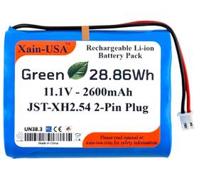 Xain-usa Imw888simw889n-blkc Powerful Replacement 11.1v Li-ion Battery. 2600mah Capacity 3s1p Config Jst