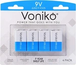 Voniko 9V Batteries - Alkaline Battery 4 Pack Ultra Long Lasting New. Price: $9.97.
