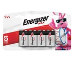 Energizer Max (4 Pack) 9V Alkaline Batteries #522BP-4H New. Price: $10.49.