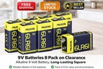 Batteries 8 Pack Clearance, Alkaline Volt Battery, Long-lasting Square New. Price: $15.22.