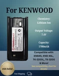 (1700MAH) KNB45, KNB-45L Kenwood Battery Li-ion Replacement For TK-2200, TK-3300 New. Price: $20.47.