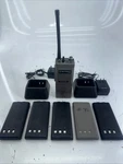 Motorola HT50 Portable Radio Dock 6 Batteries Parts Only For. Price: $40.00.