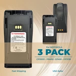 3-PACK Replacemet Battery For Motorola NNTN4851 NNTN4496 CP180 CP200D PR400 New. Price: $49.99.