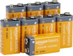 Amazon Basics 9V Alkaline Battery For Smoke/co Detector And Electronics, 8 Pack New. Price: $10.99.