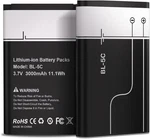Battery For BL-5C, 3000MAH 2PCS High Capacity Replacement Compatible Wi New. Price: $19.01.