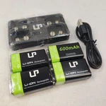 Rechargeable Battery Charger Pack 4 600MAH Volt Batteries And Bay New. Price: $31.00.