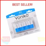 Voniko 9V Batteries - Alkaline Battery 4 Pack Ultra Long Lasting With 7 New. Price: $11.11.