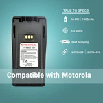 1800MAH Ni-mh Battery For Motorola CP200D CP180 PR400 EP450 (NNTN4851, 4496) New. Price: $18.29.