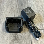 Vertex Standard Battery Charger NC-88B W/ CD-26 Charging Cradle Two Way Radio Used. Price: $14.99.
