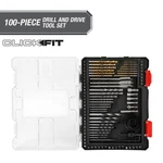 Hyper Tough 100-PIECE Drill And Drive Tool Set In Click Fit Case New. Price: $33.43.