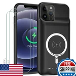 Iphone 12/12 Battery Case 10000MAH Wireless Charging Protective Cover Black New. Price: $68.09.