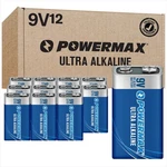 Powermax 12-COUNT 9V Batteries, Ultra Long Lasting Alkaline New. Price: $25.79.