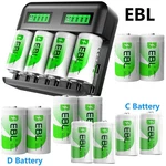 Ebl C, Size Batteries Rechargeable Optional Lcd Charger For &d Cell Battery New. Price: $35.49.