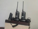 2X Motorola RDU4160D, Chargers, 3 Batteries Used. Price: $300.00.