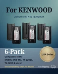 6X Li-ion 1700MAH Batteries For KNB-45L Kenwood Radios TK2212L TK3202E TK-3212 New. Price: $103.95.