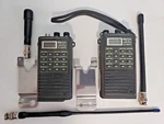 Icom IC-02AT Vhf Fm Ham Transceivers (2), Desk + Dc Battery Chargers And Acc. Used. Price: $260.00.