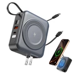 For Magsafe Portable Charger With Ac Wall Plug, 6-IN-1 Magnetic Wireless Gray New. Price: $55.70.
