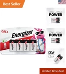 9V Batteries 4 Pack Alkaline Power Long Lasting Household Devices New. Price: $26.66.