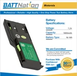 7.2V 1800MAH Nimh Battery For Motorola HNN8148, Radius P110 New. Price: $25.45.