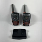 Cobra CXT595 Pair Of Two-way Radio Walkie Talkies W/ GA-CG5 Dock Tested Used. Price: $33.99.