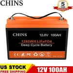 Chins 100AH 12V Deep Cycle LIFEPO4 Lithium Battery For Rv Solar System Home Bms New. Price: $239.99.