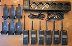 Lot Of 6X Motorola DTR600 DTR700 Radios - Gang Charger & Programming Cable K! Used. Price: $1200.00.